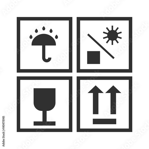 Cargo requirements flat icon