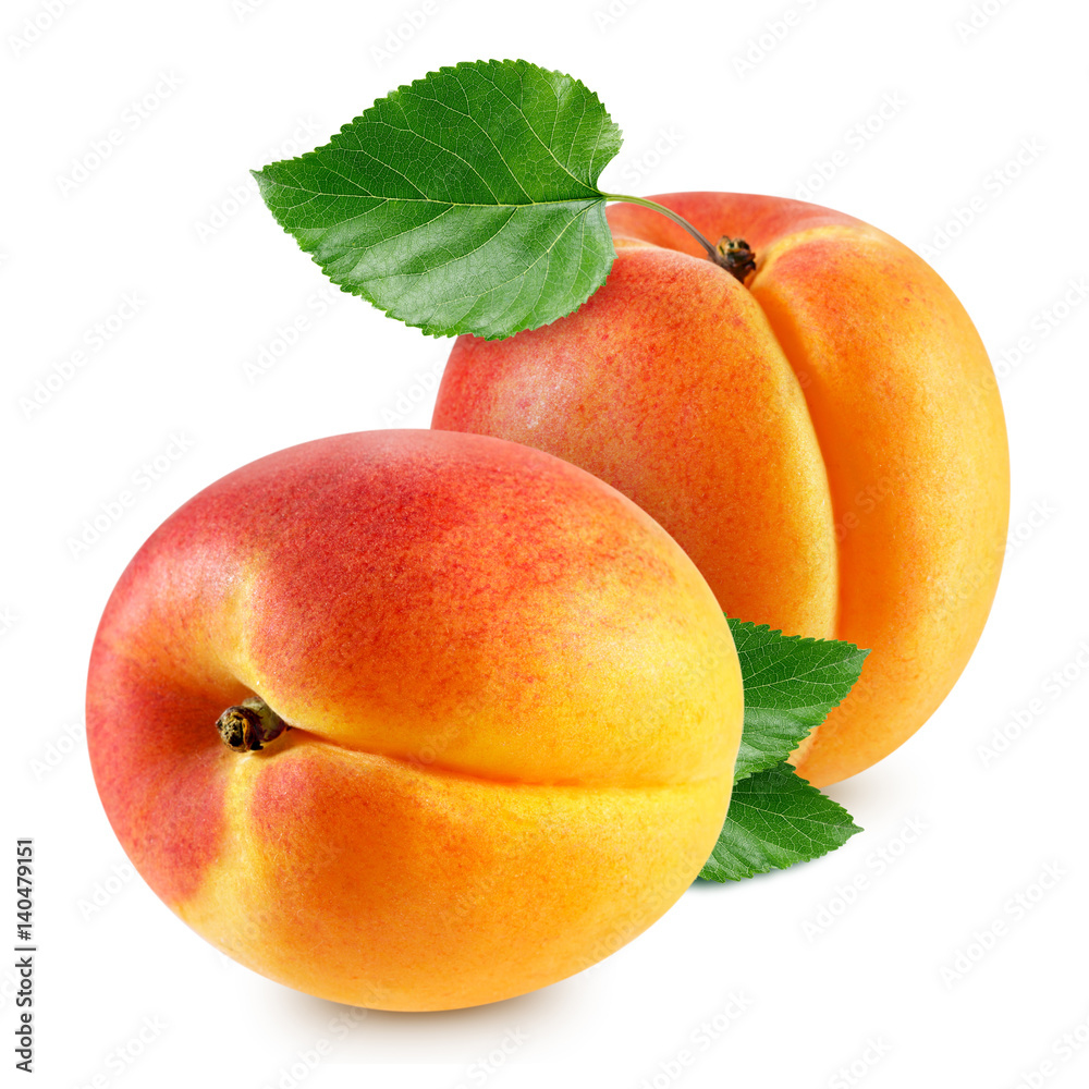 Fototapeta apricot fruits isolated