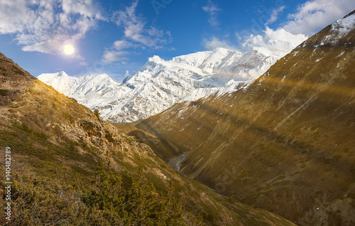 Annapurna mountains in the Himalayas of Nepal. © jura_taranik