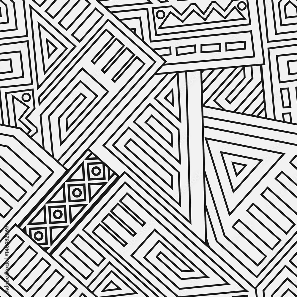 Aztec Vector Seamless Pattern Aztec Vector Seamless Pattern