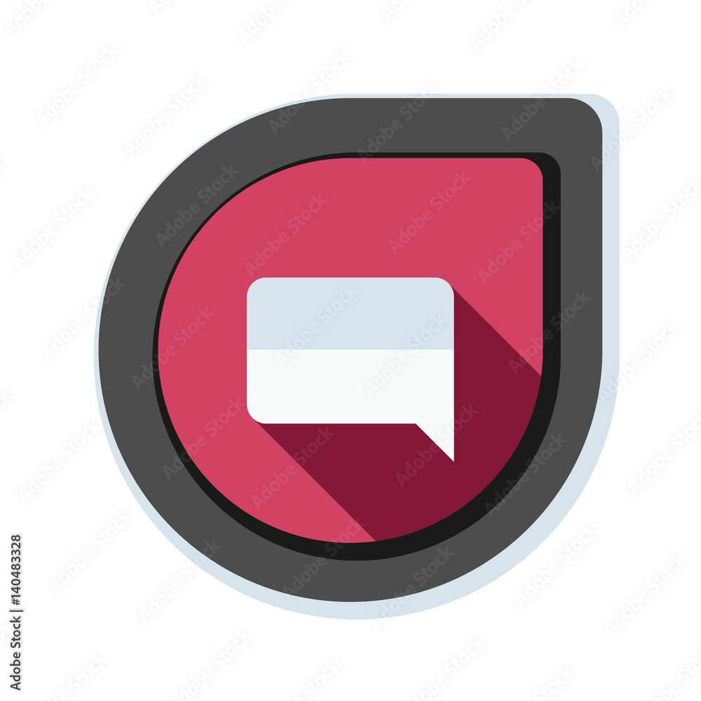 Chat Mesage button illustration Chat Mesage button illustration