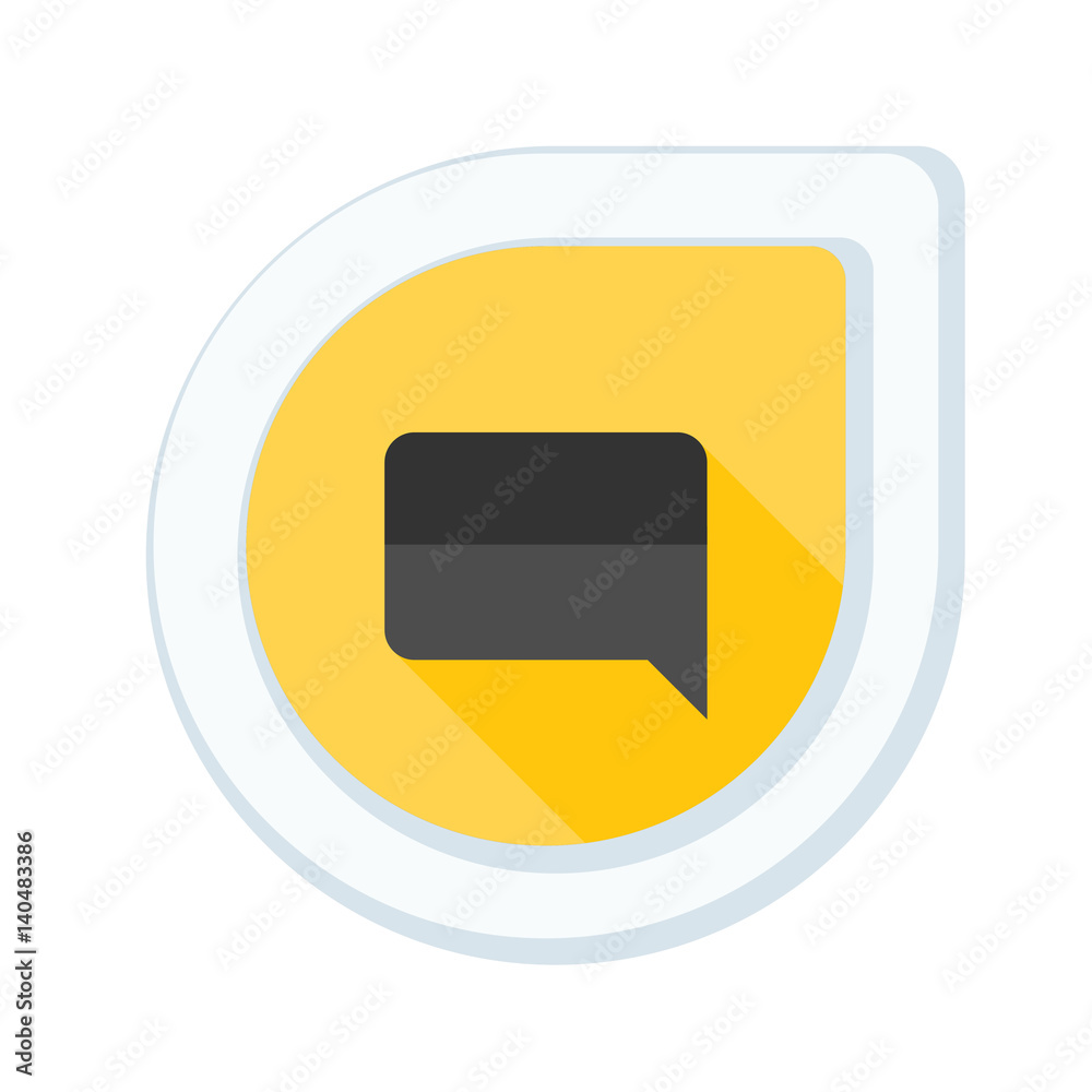 Chat Mesage button illustration Chat Mesage button illustration
