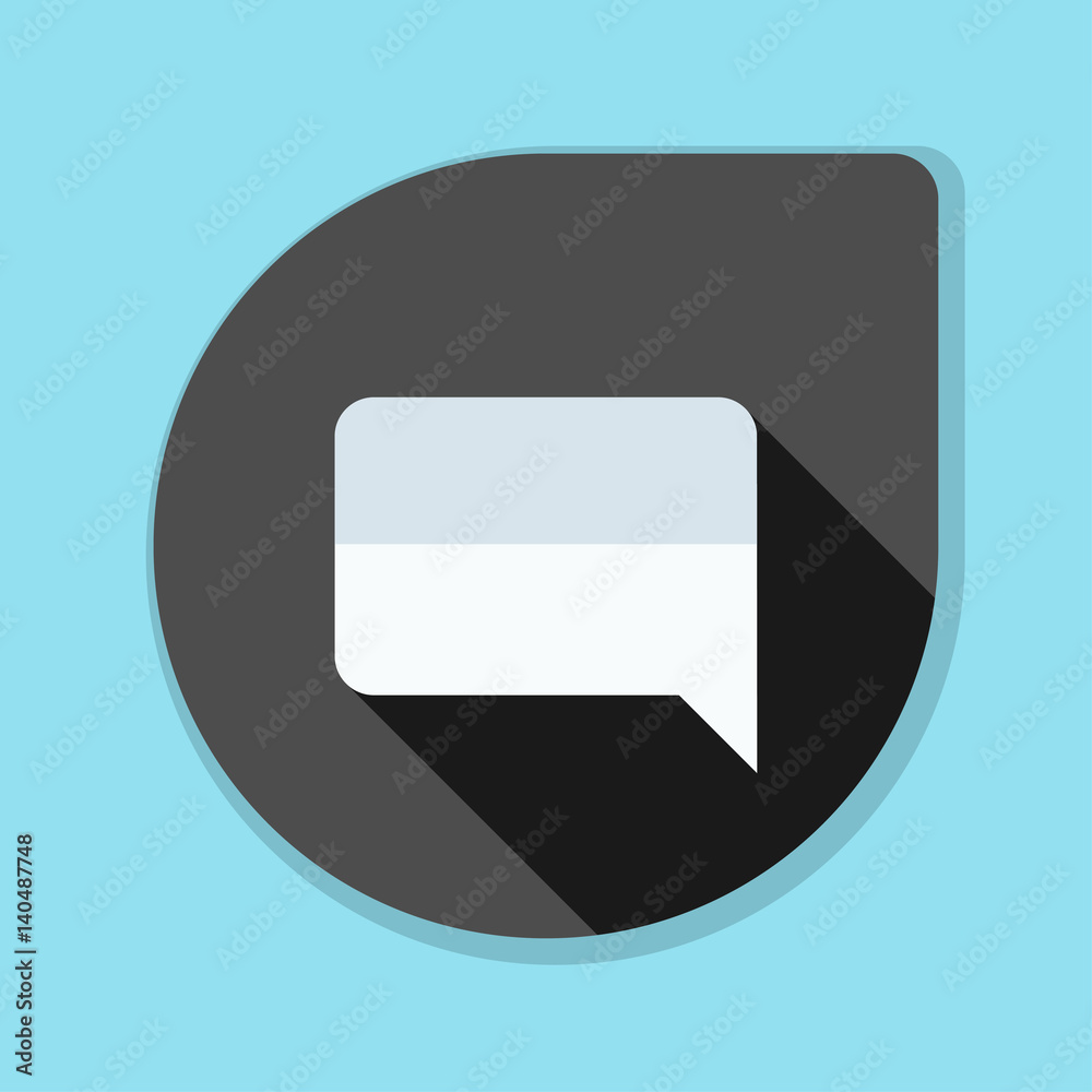 Chat Mesage button illustration Chat Mesage button illustration