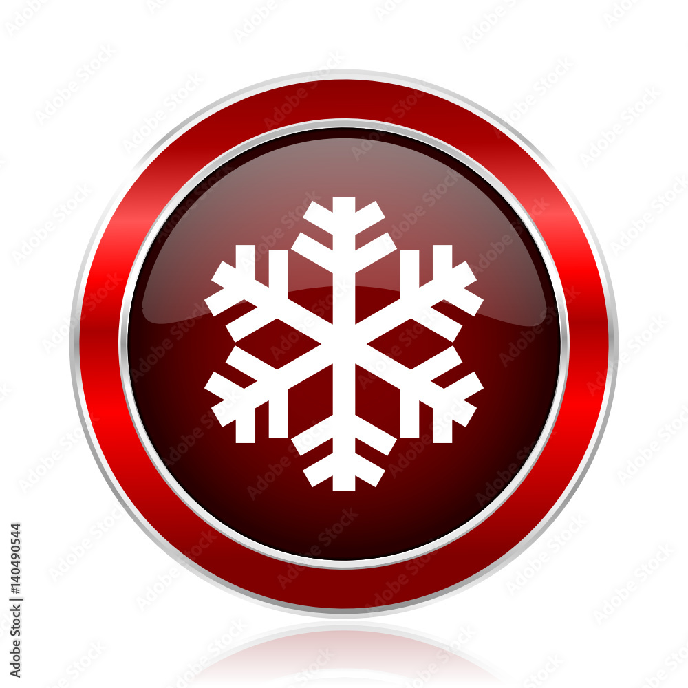 Snow red round glossy metallic web and smartphone vector icon isolated on white background.
Snow red round glossy metallic web and smartphone vector icon isolated on white background.