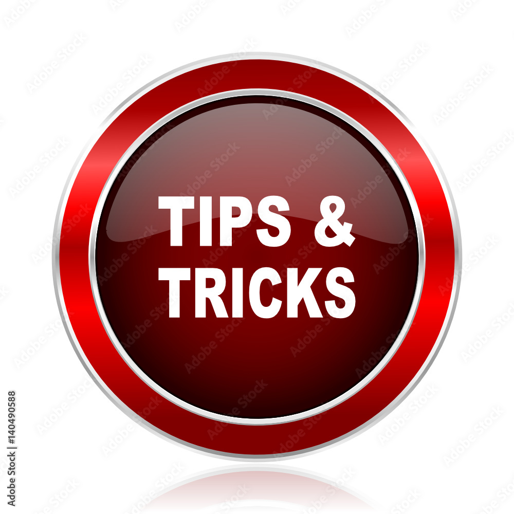Tips tricks red round glossy metallic web and smartphone vector icon isolated on white background.
Tips tricks red round glossy metallic web and smartphone vector icon isolated on white background.
