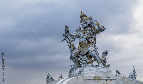 Hindu god Hanuman statue in Bali, Indonesia