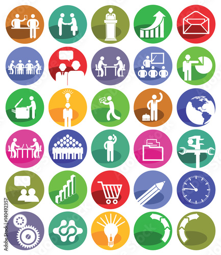 Business Management Icon-Set