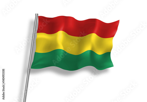 Drapeau de Bolivie en qualité vectorielle 