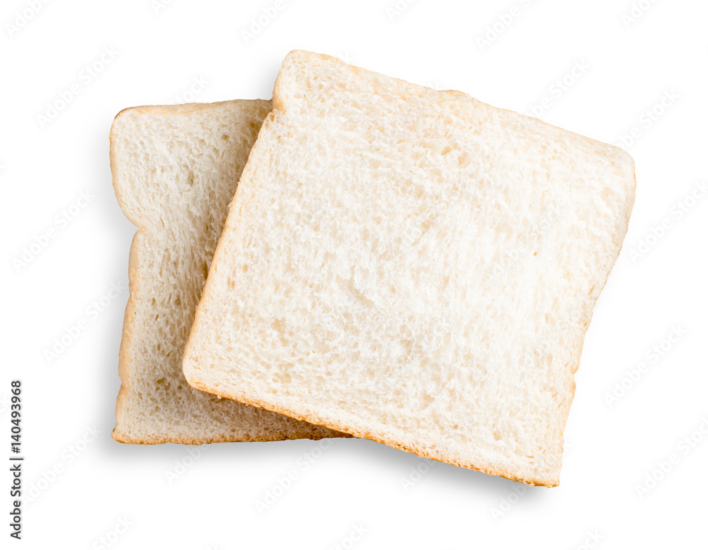 sliced bread isolated on white background sliced bread isolated on white background