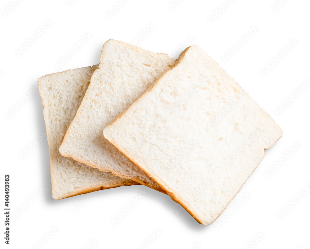 sliced bread isolated on white background sliced bread isolated on white background