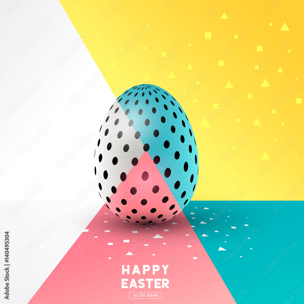 Naklejka premium A easter Egg abstract design. Vector illustration