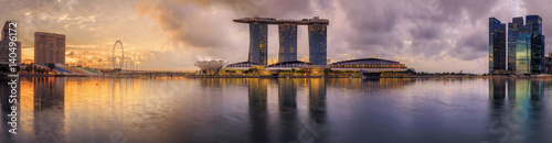Photography Singapore Skyline and view of Marina Bay