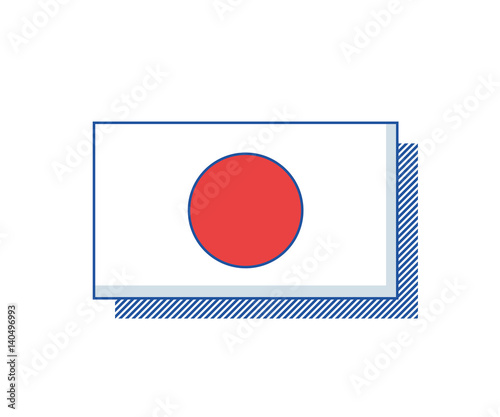 Japan flag vector. Trendy design Free Download Japan flag vector. Trendy design - GFXLoad