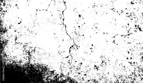 Grunge texture. Grunge texture of the old cracked wall. Vector illustration.