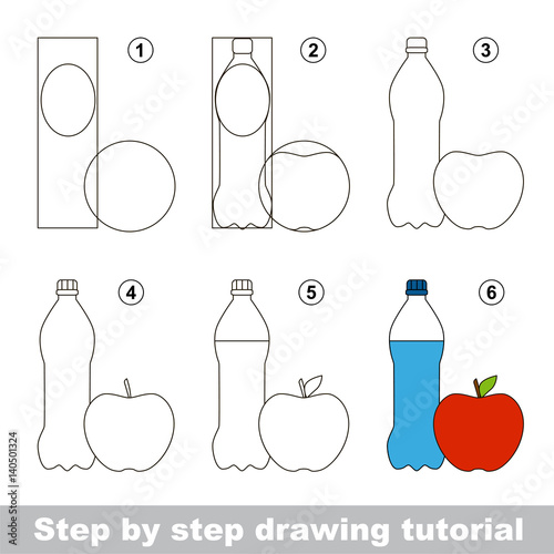 Drawing tutorial for preschool children.