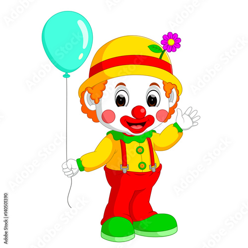 cute clown cartoon