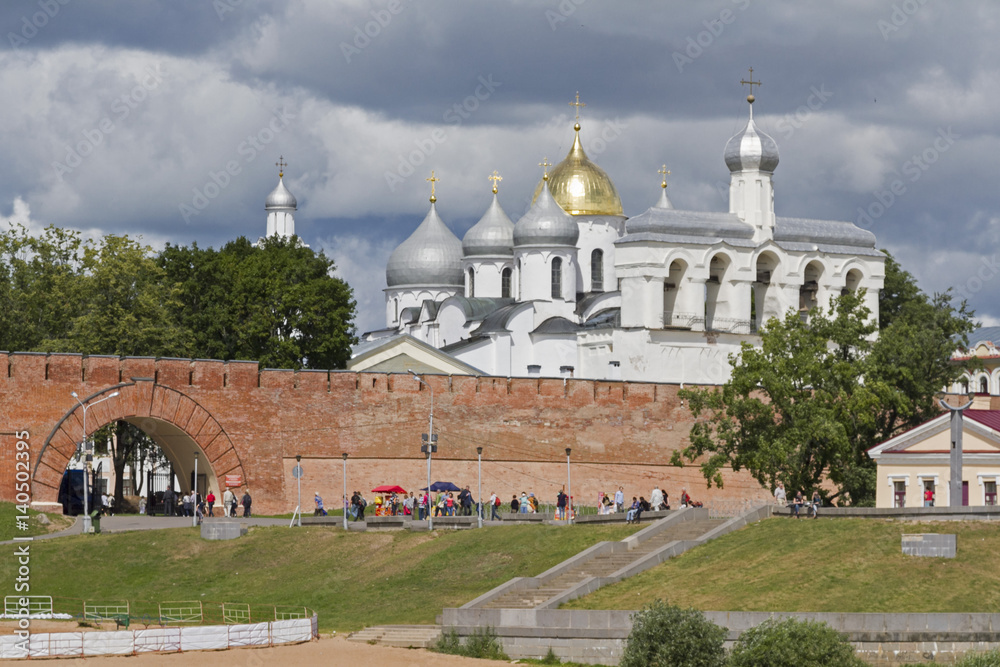 Walls and churches of the Novgorod Kremlin