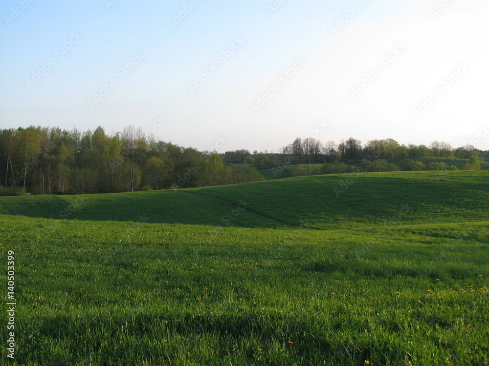 Latvian country landscape