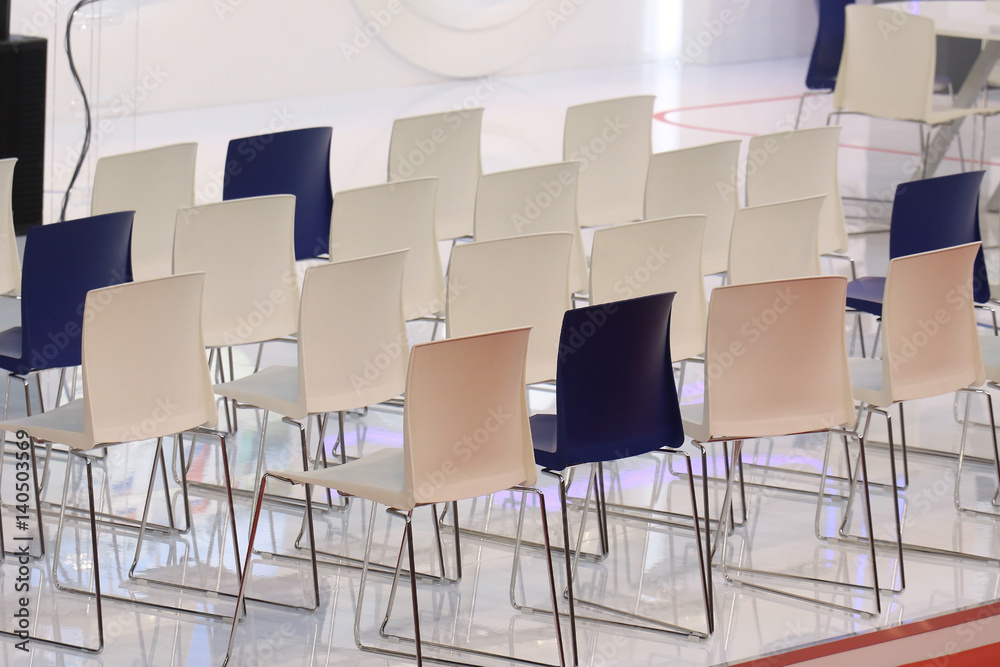 Fototapeta premium Conference chairs row