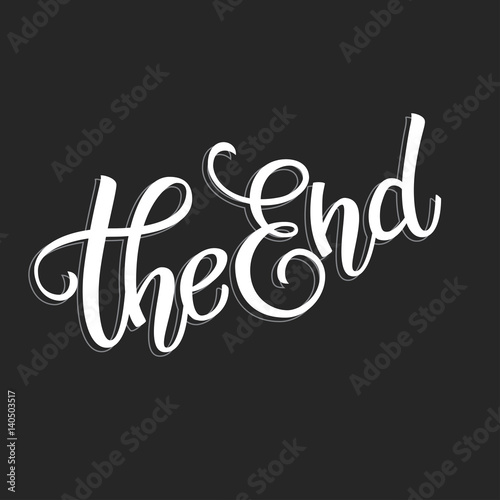 Original handwritten text The End