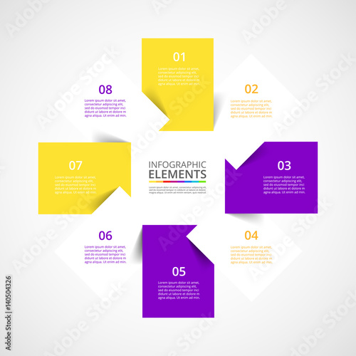 Vector business template for presentation.
