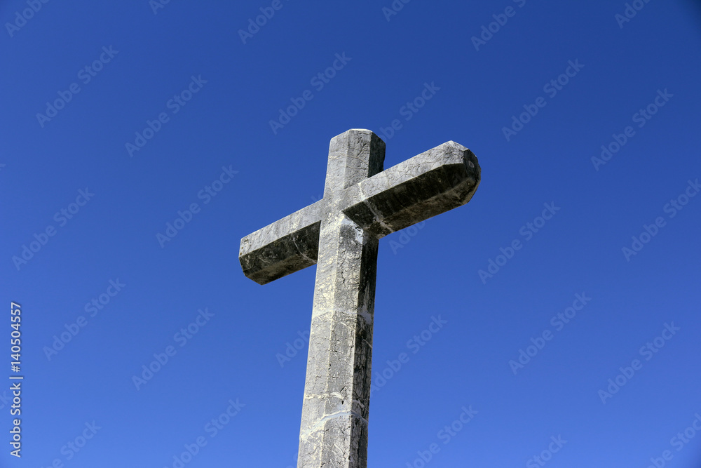 Stone cross, scenes and white villages typical of Andalucia Stone cross, scenes and white villages typical of Andalucia