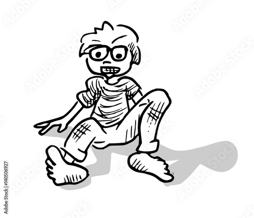 Concept illustratie - angst