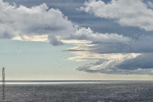 Scenic clouds over sea