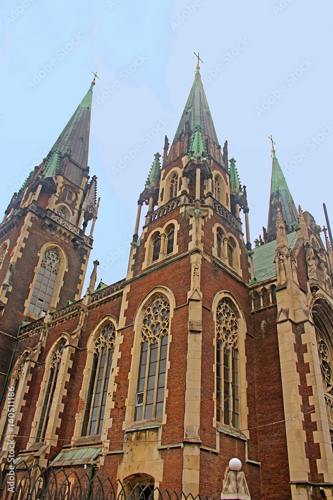 Cathedral of Saints Olga and Elizabeth (Saint Joseph Bilczewski, 1903 - 1911). Lviv, Ukraine. Church was built in memory of the popular Empress (Princes) Bavarian Elizabeth (Habsburg), known as Sisi