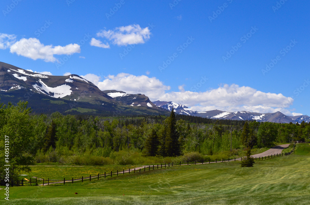 Mountain Landscape at Glacier National Park, Montana