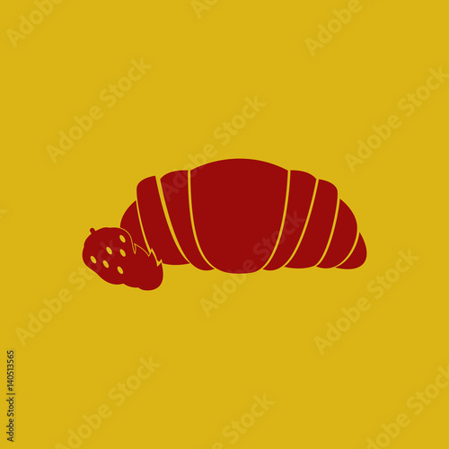 strawberry chocolate croissant