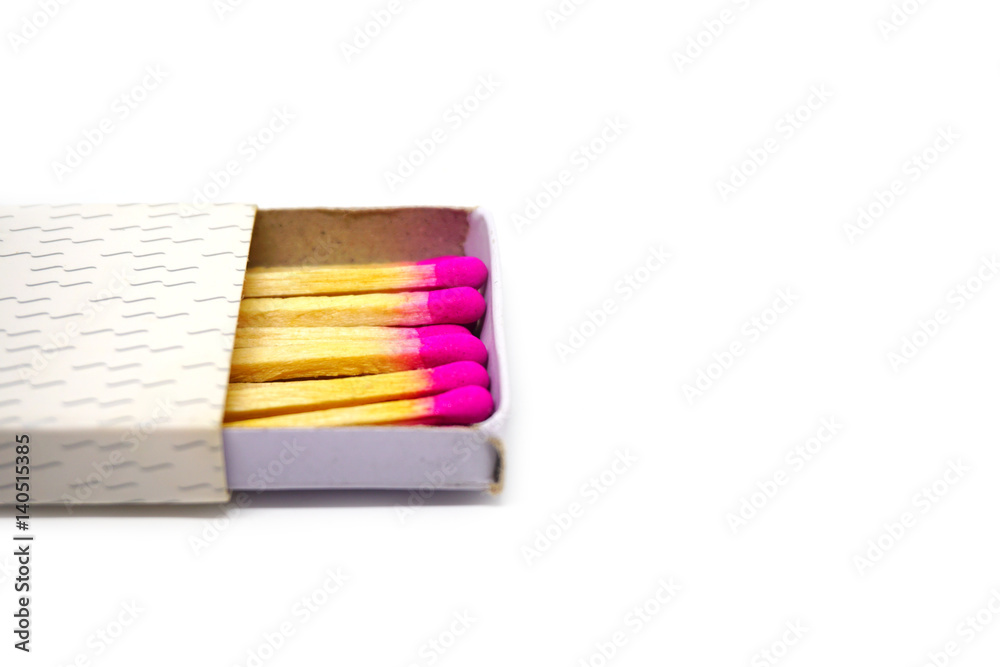 Fototapeta premium Matchbox on white background
