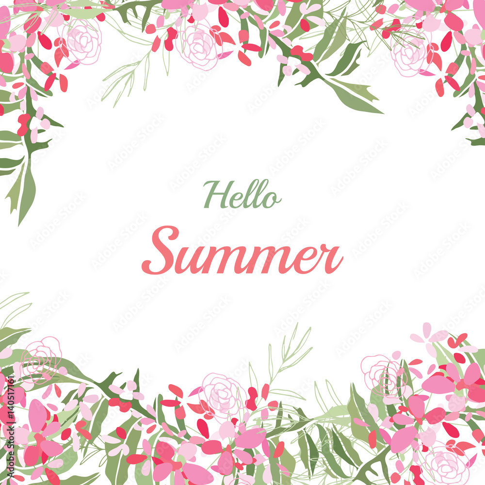 Summer flower composition Summer flower composition
