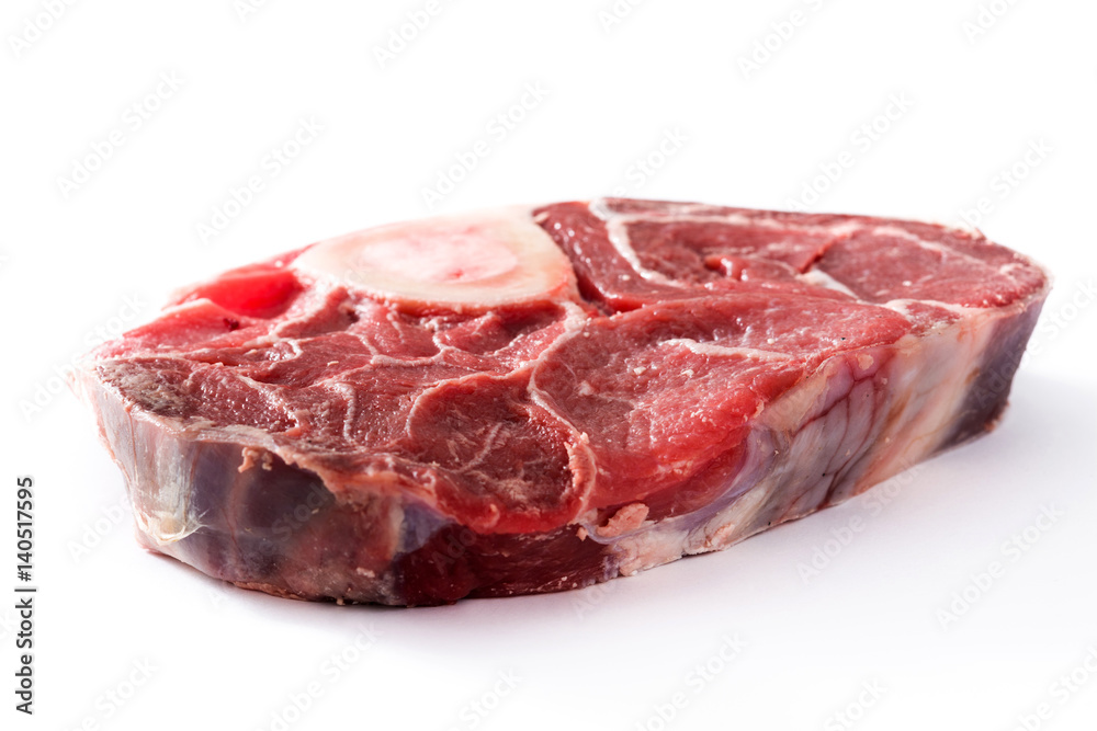 Raw meat isolated on white background
