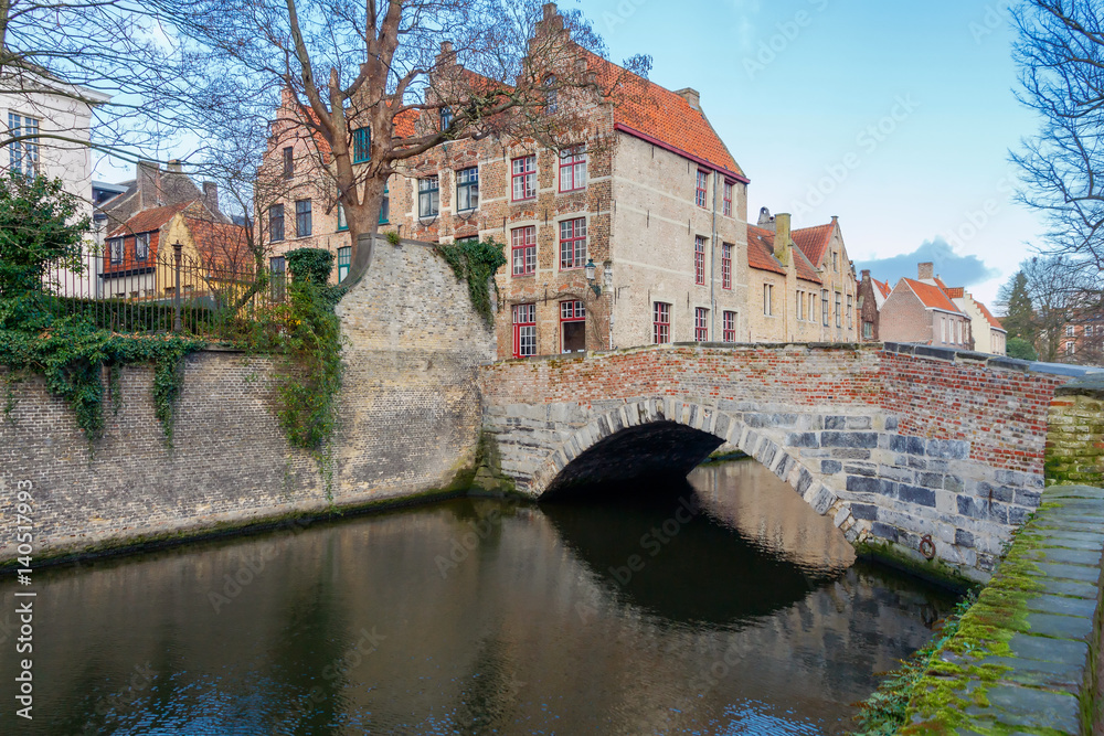 Fototapeta premium Bruges. The historical center of the city.