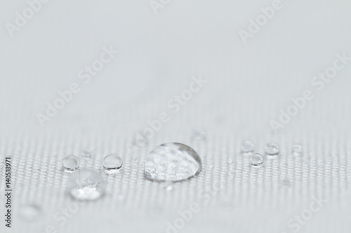 Waterproof coating background with water drops