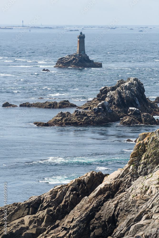 Bretangne Cap Sizun Pointe du Raz Leuchtturm Stock Photo | Adobe Stock