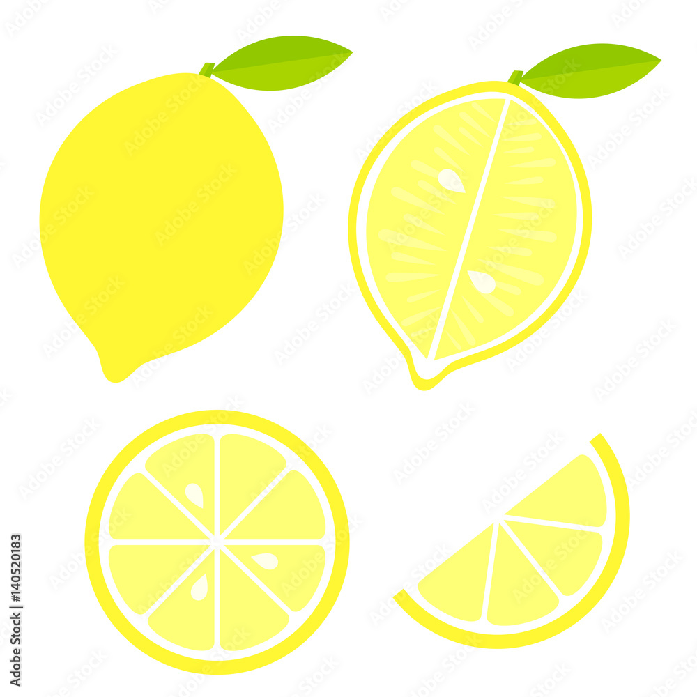 Lemon fruit vector