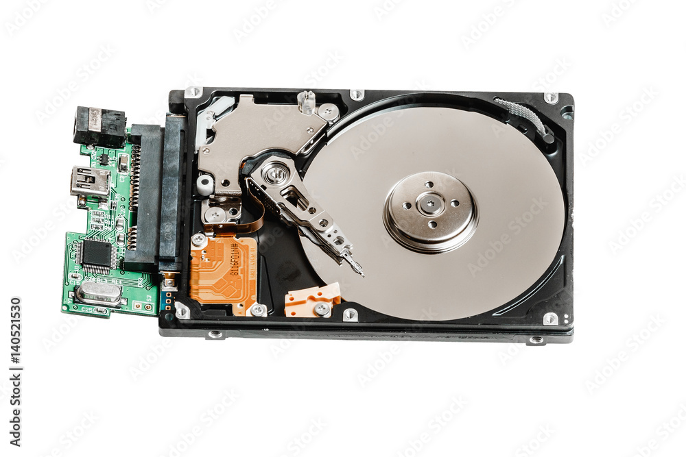 hard disk board isolated on white background hard disk board isolated on white background