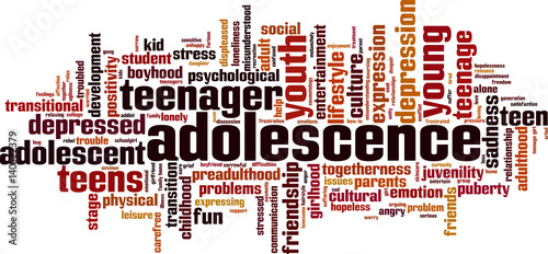 Adolescence word cloud