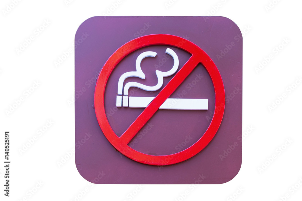 no Smoking sign isolated on white background with clipping path. no Smoking sign isolated on white background with clipping path.