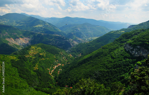 View of the Iskar gorge in the Balkan Mountain range close to Tserovo  Bulgaria