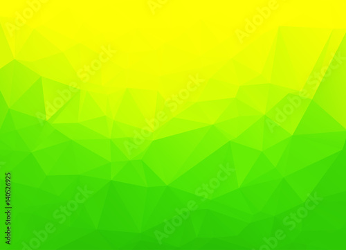 Abstract geometric background with vibrant green color tones.