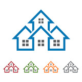 home, real estate vector logo design