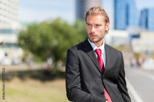 Nordic blond businessman portrait © Minerva Studio