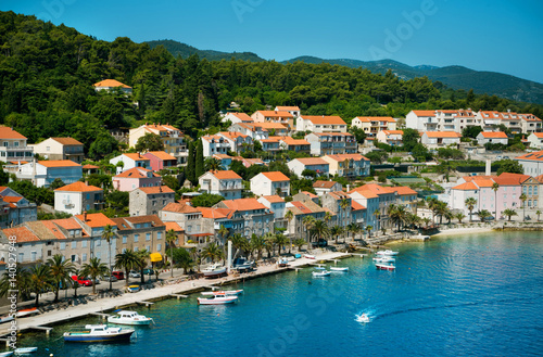 Beautiful seascape of Croatia. Traveling, yachting, vacation concept.