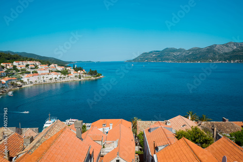 Beautiful seascape of Croatia. Traveling, yachting, vacation concept.