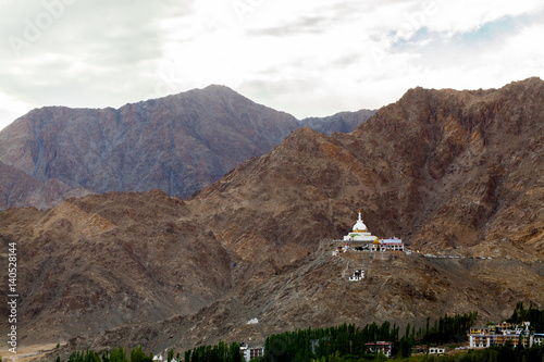 Shanti stupa in Leh Ladakh photo