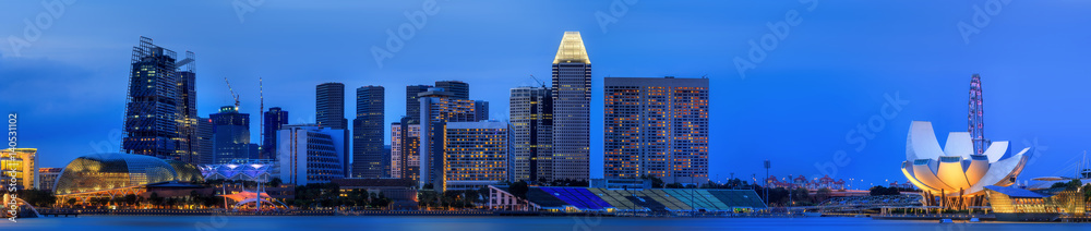 Singapore Skyline and view of Marina Bay Singapore Skyline and view of Marina Bay