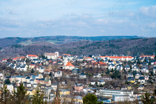 Panorama von Aue im Erzgebirge © oxie99